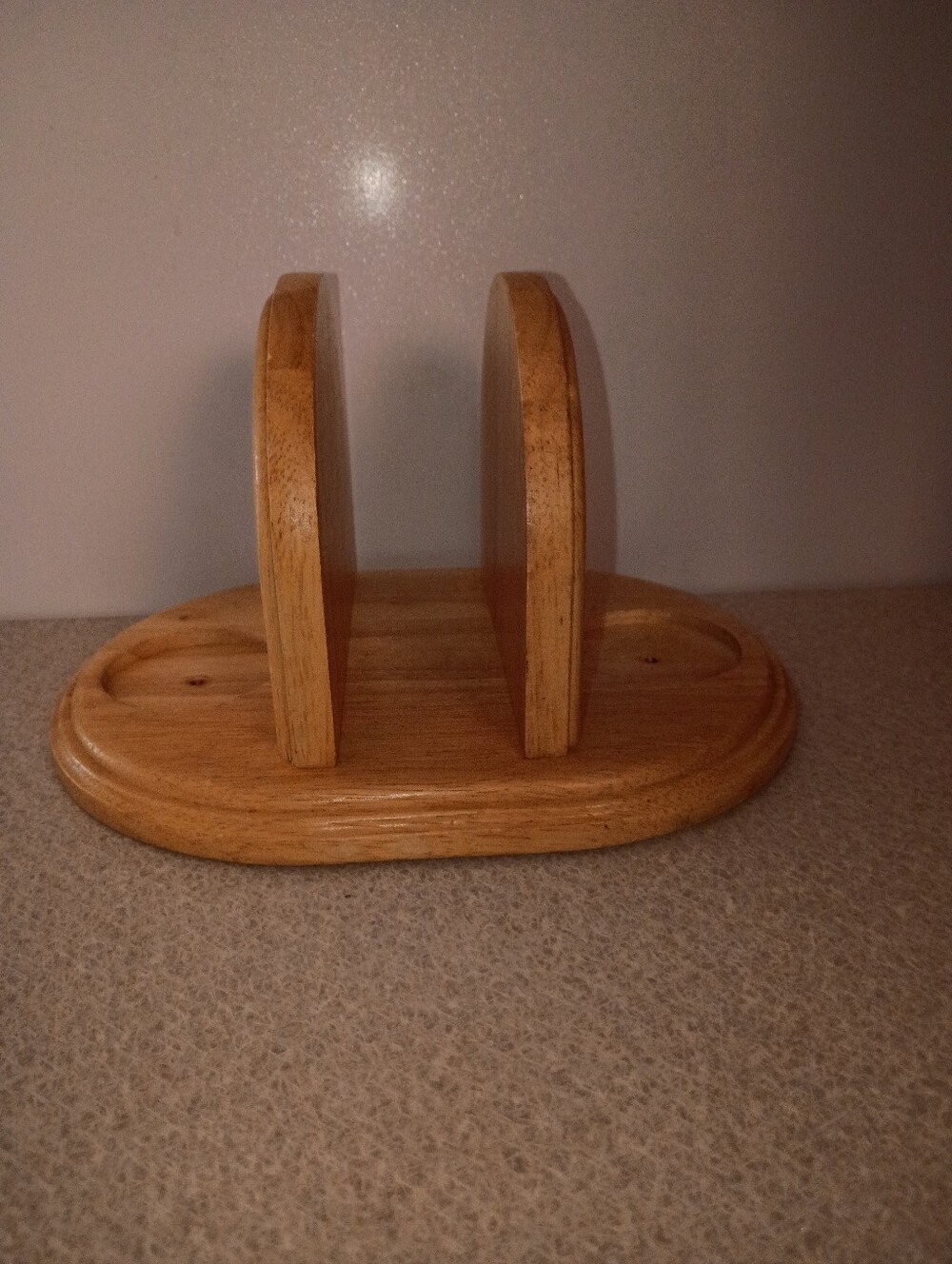 Wooden Napkin and Letter Holder - Natural Wood